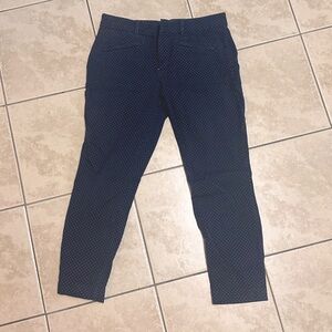 GAP 10R Navy Polka Dot Skinny Ankle Pants